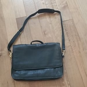 Soft 100% leather attache/laptop case